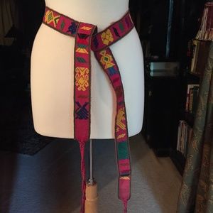 Hand Woven Cotton Tie Belt